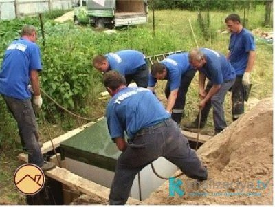 Монтаж септика 