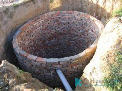 Выгребная яма из кирпича  Выгребная яма из кирпича
