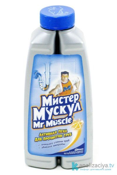 Активная пена для прочистки труб Мистер Мускул 