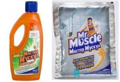 Средство для прочистки труб MrMuscle (Мистер Мускул)