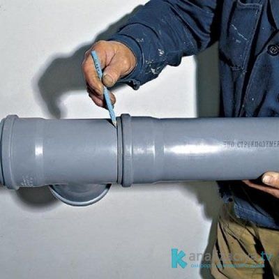 Установка пластиковой трубы