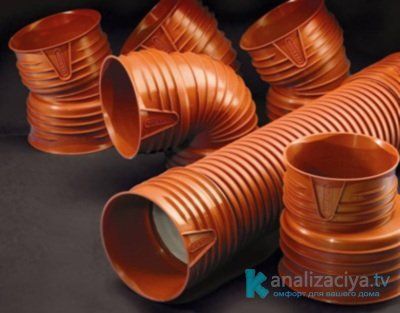 Гофрированные трубы и фитинги для внутренней канализации
