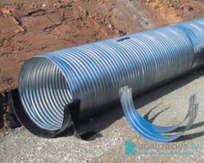 Установка гофрированной трубы 
