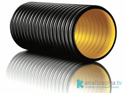  Гофрированные канализационные ПНД трубы