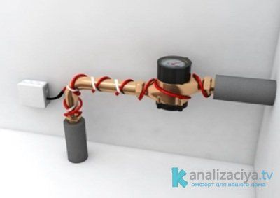 Наружный обогревательный кабель для трубы 