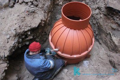 Водоприемный (накопительный) дренажный колодец