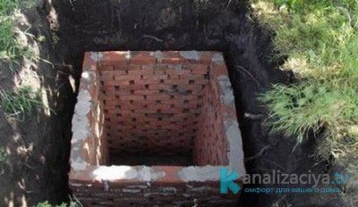 Кирпичная выгребная яма