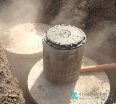 Разморозка выгребной ямы горячей водой