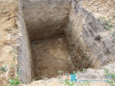 Котлован под септик Танк 1 