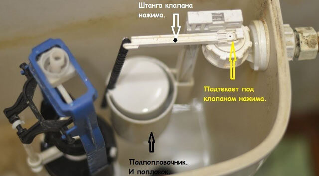 течет бачок унитаза что делать