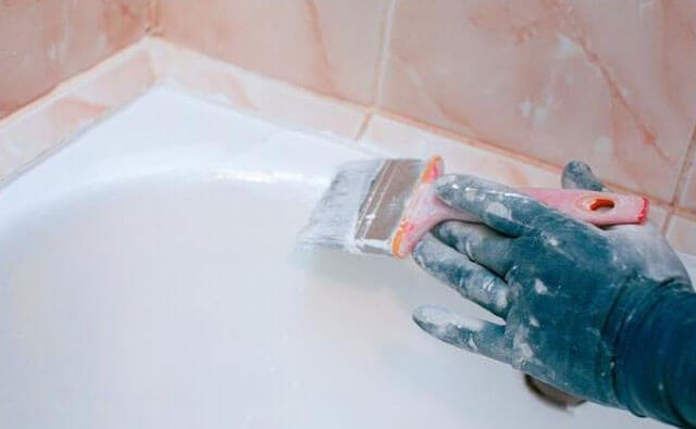 ремонт эмали ванны как заделать скол на ванне своими руками
