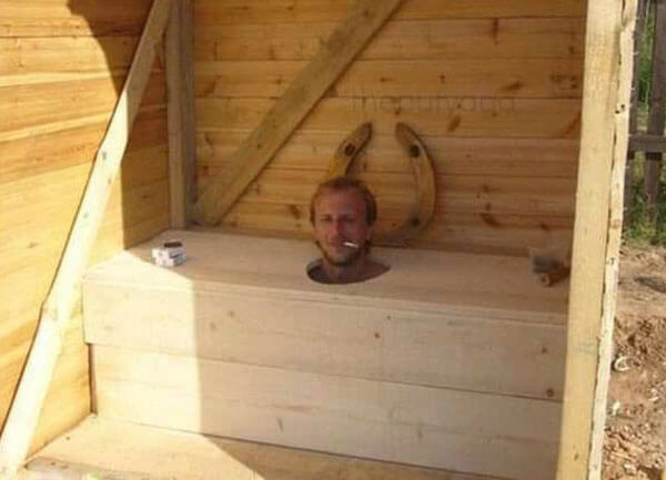 уличный туалет своими руками