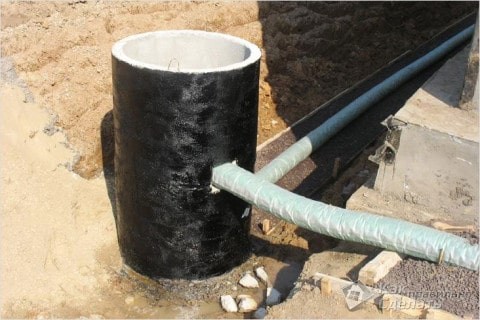 Одна из точек размещения колодца-гасителя Одна из точек размещения колодца-гасителя