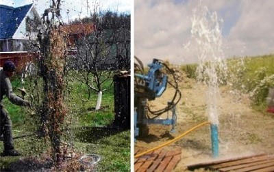 Грязная и чистая вода