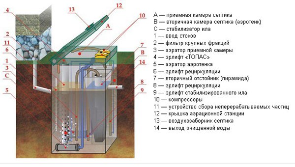 устройство септика танк